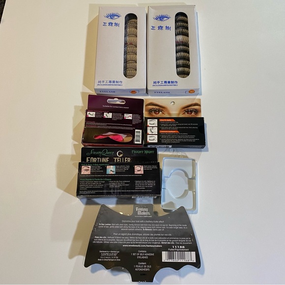 False eyelashes lot, 26 pair. Note glue in packaging may be unusable. - Picture 2 of 2